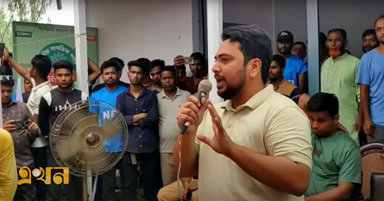 এনসিপির আহ্বায়ক নাহিদ ইসলাম